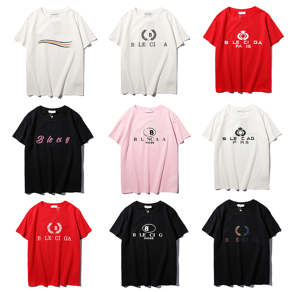 

Fashion Summer Mens T-shirts Lovers Luxury Designers T-shirt Tees Apparel Tops Man  Casual Chest Letter Shirt Clothing Pure cotton Short sleeves Clothes Tshirts