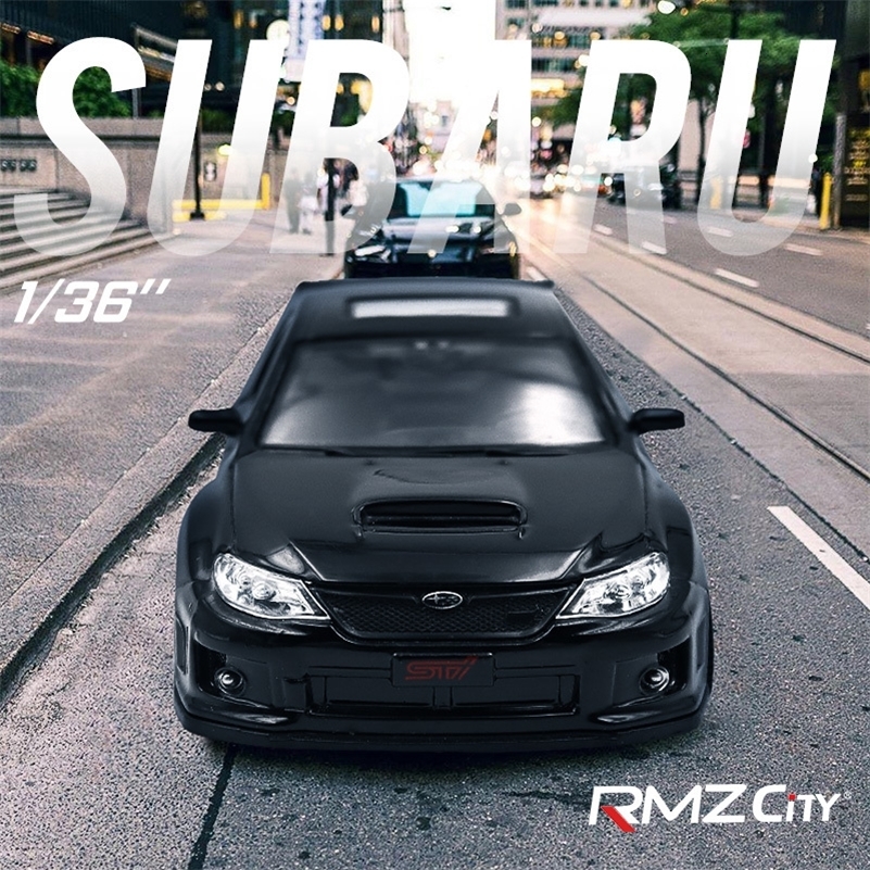 

RMZ City 1:36 Subaru WRX STI Car Styling Licensed Diecast Car Model Toy Alloy Metal high simulation for collection/gifts LJ200930