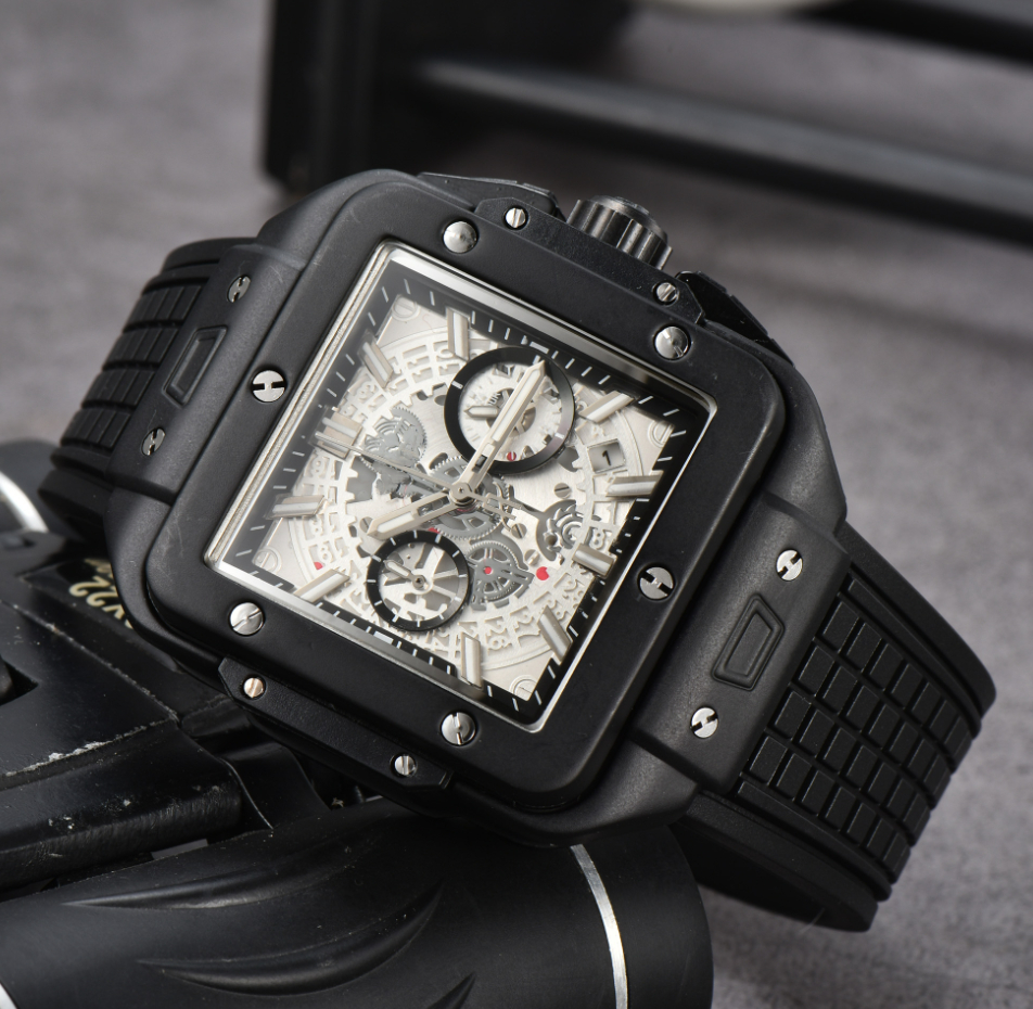 

AAA Tops New Leather Mechanical Men's watch strap quartz Watch Sports mens Self-wind Watches tourbillon male Wristwatches, 07