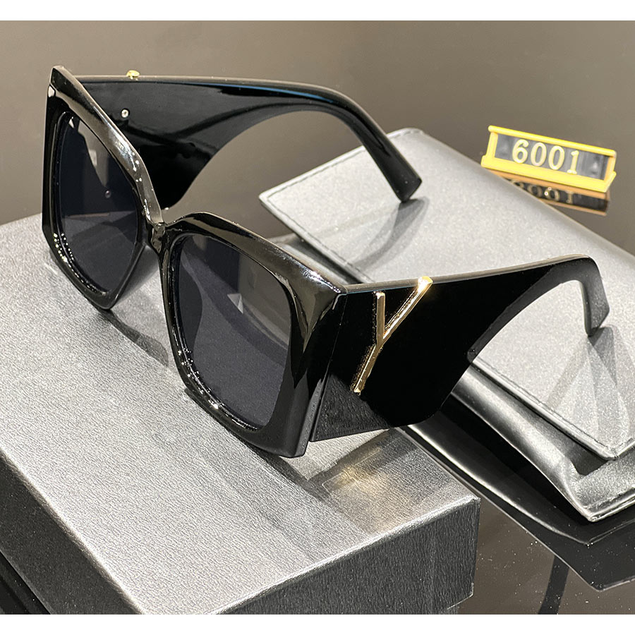 

Sunglasses Designer Woman's Sunglasses Fashion Wide Frame Eyewear Glasses Man's Letter Goggle 6 Colors