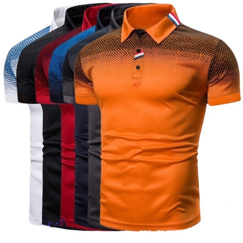 

Mens Polos Fashion Top Shirt Work Wear Golf Shirts Tshirt for Men High Quality 230328, Red