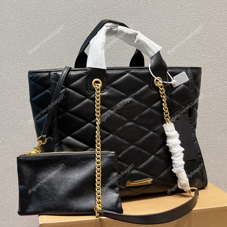 

Genuine Leathe luxury the tote bag designer handbags women Composite shoulder belt bag clutch purse shopping fashion luxurys handbag Diamond Lattice totes bags, 01-33x28cm