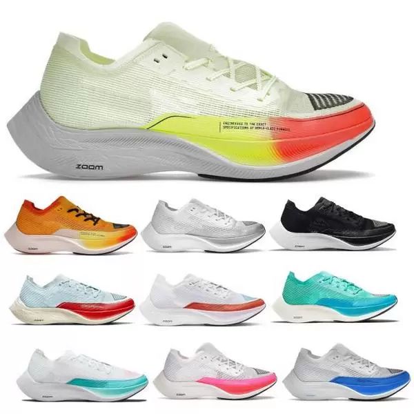 

Zoom Vaporfly Next 2 Trainer Running Shoes for Men Women Sneakers Zoomx Vaporflys OG Metallic Silver Gold Hyper Orange Man Women Athletic Size 5.5 -11, Brown