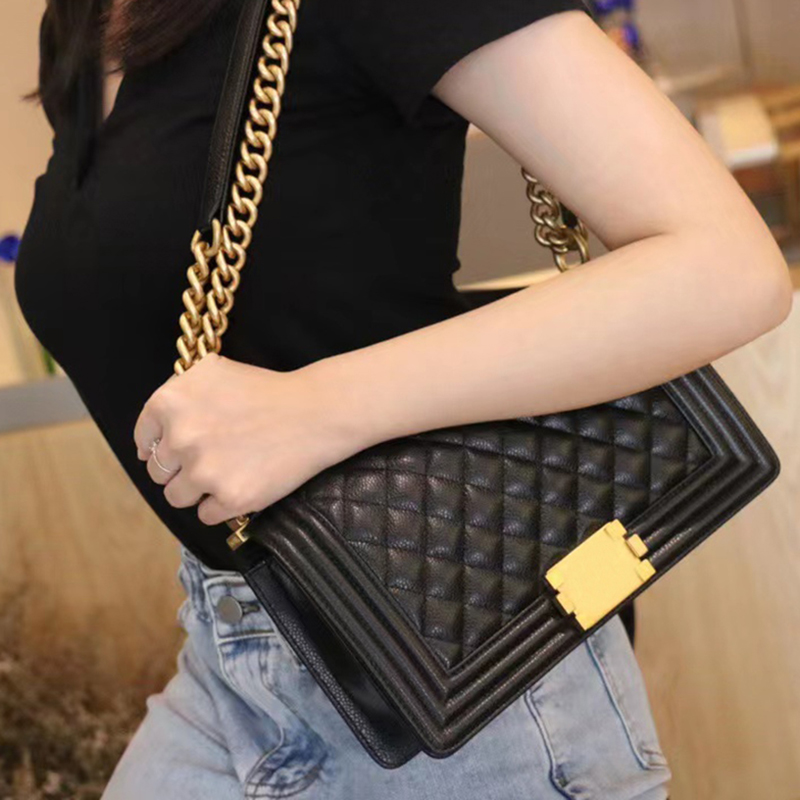 

Luxury CrossBody Bags Designer Chain Bag Genuine Leather Handbags 25CM High Imitation Shoulder Bag With Box ZC010