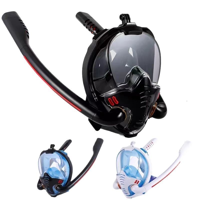 

Diving Masks Double Snorkeling Mask Tube Diving Mask Adults Kid Swimming Mask Diving Goggles Self Contained Underwater Breathing Apparatu 230328