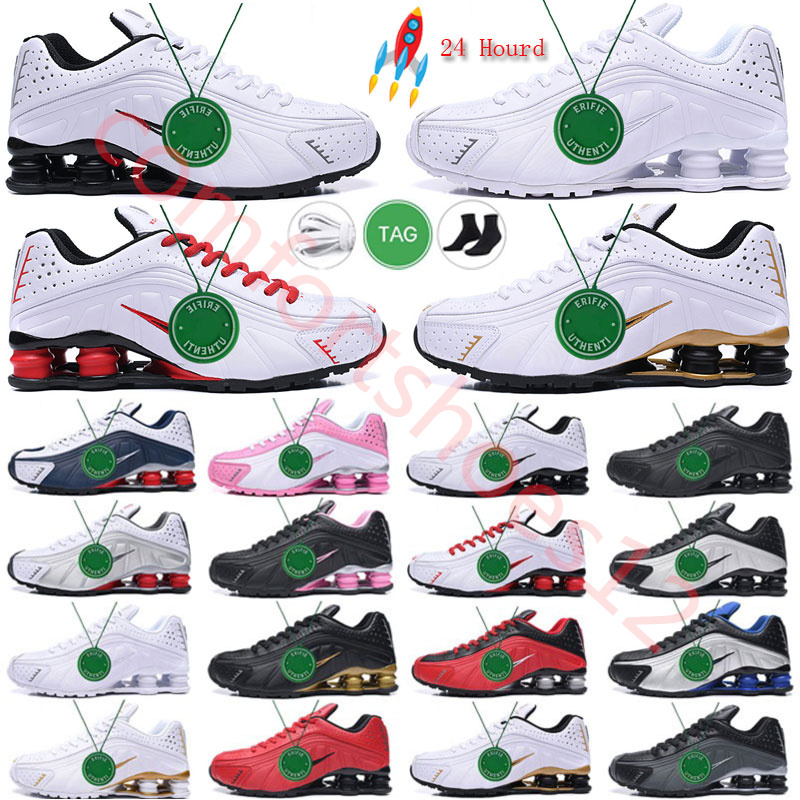 

Ride 2 Shox Triple Black White Metallic Hematite Red Medium OliveRacer Blue Grey Rose Pink Designer Outdoor Trainers Sneakers Running Shoes, Color # 19