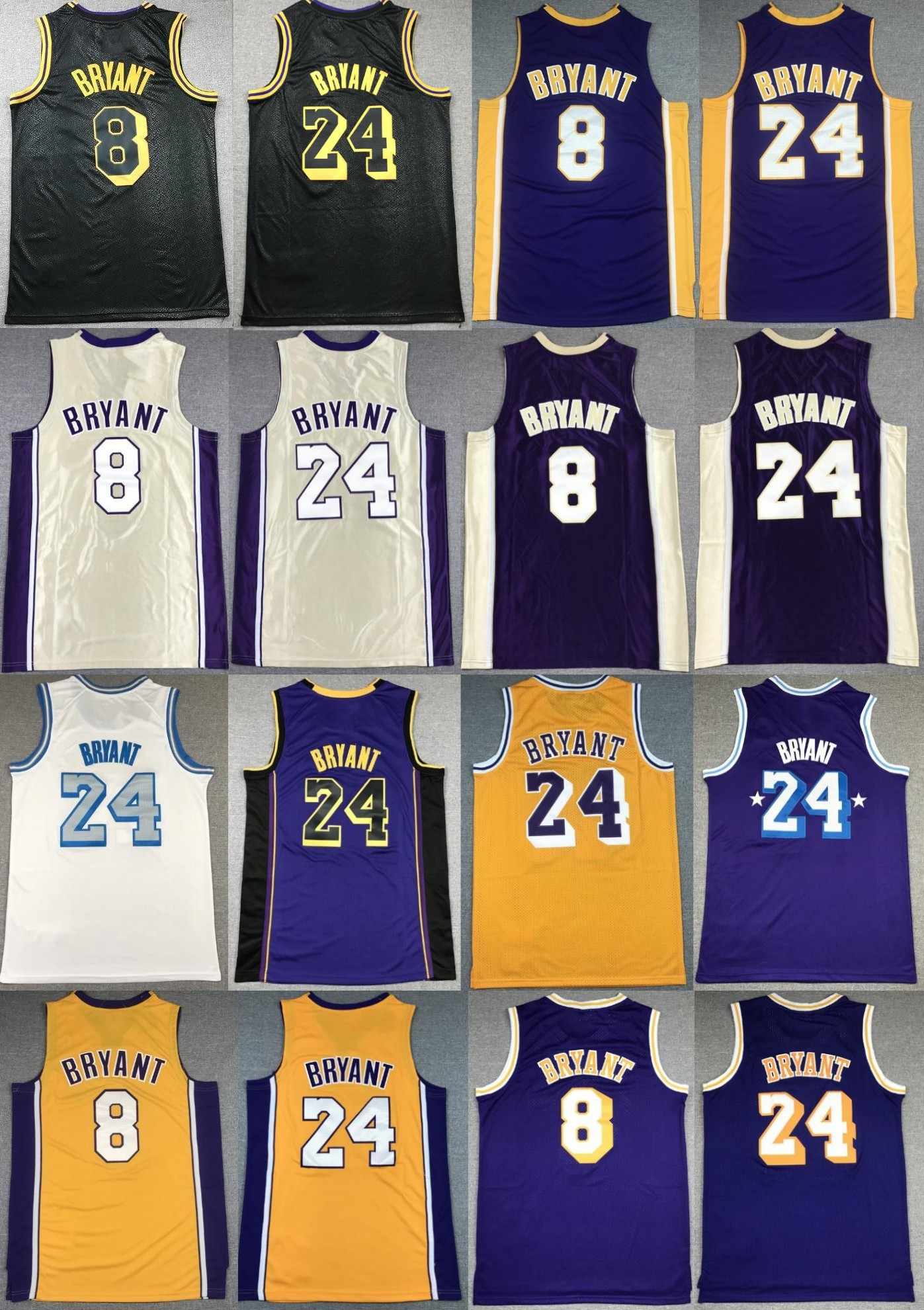 

24Bryant Basketball Jerseys City Jersey edition Men Kids Youth Breathable mesh
