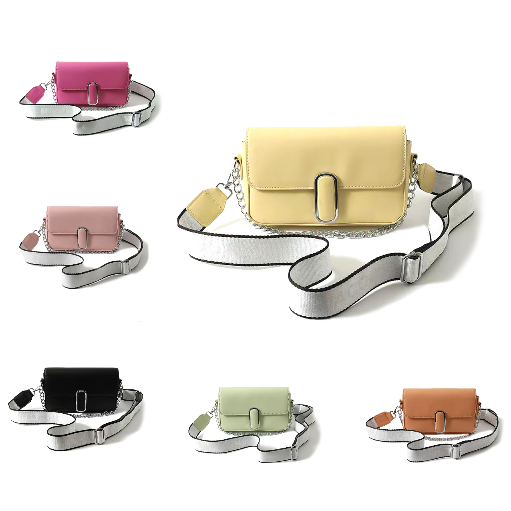 

Mini shoulder bag Womens Mens marc jocobs fashion envelope bag luxury the tote marc handbag chain clutch flap cross body Designer bag marcjocobs baguette retro bags, White