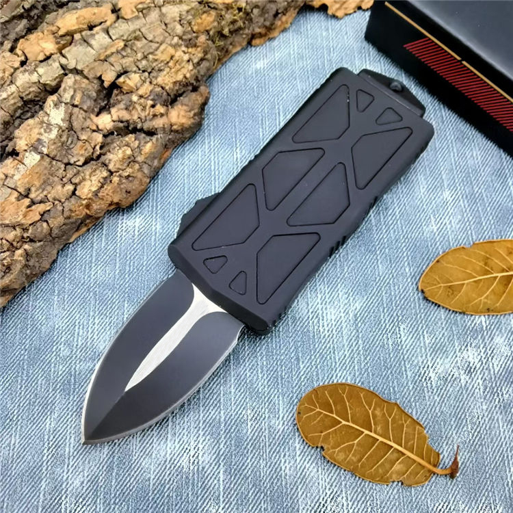 

Newest MICRO TECH flying fish wallet Automatic Knife Out The Front Blade Zinc alloy Handle camping outdoor Hunting Hiking Self-defense EDC AUTO knives UT85 UT88