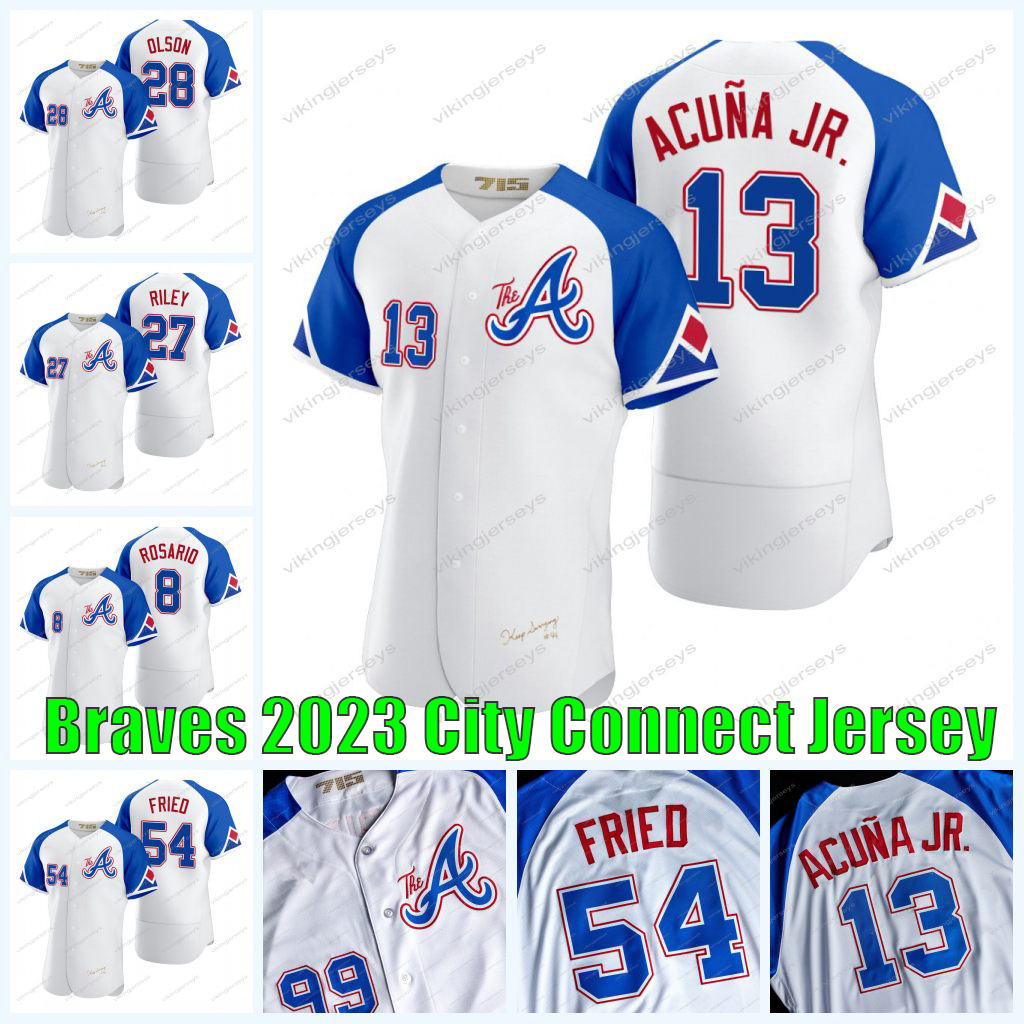 

Ronald Acuna Jr. 2023 Braves City Connect Jersey Matt Olson Spencer Strider Austin Riley Sean Murphy Max Fried Ozzie Albies Rosario Michael Harris II Atlanta, Youth choose size s-xl