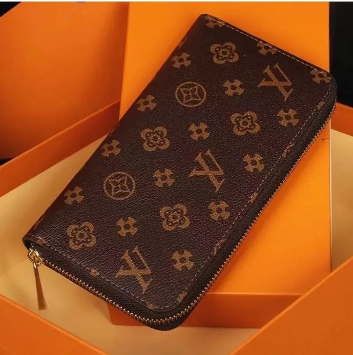 

Fashion Bag Black Diamond pattern women clutch lady ladies long wallet pu leather single zipper wallets classical corn purse card holder 60017 purse with box, Embossed black