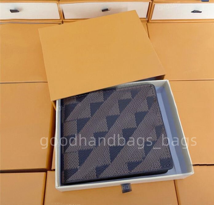 

Designer Checker Flower printing Card Holder Wallet Men Women Short Wallets Graffiti Leather Woman Purse Fashion Credit Card Cardholder Man Coin Purses With Box #555, Customize