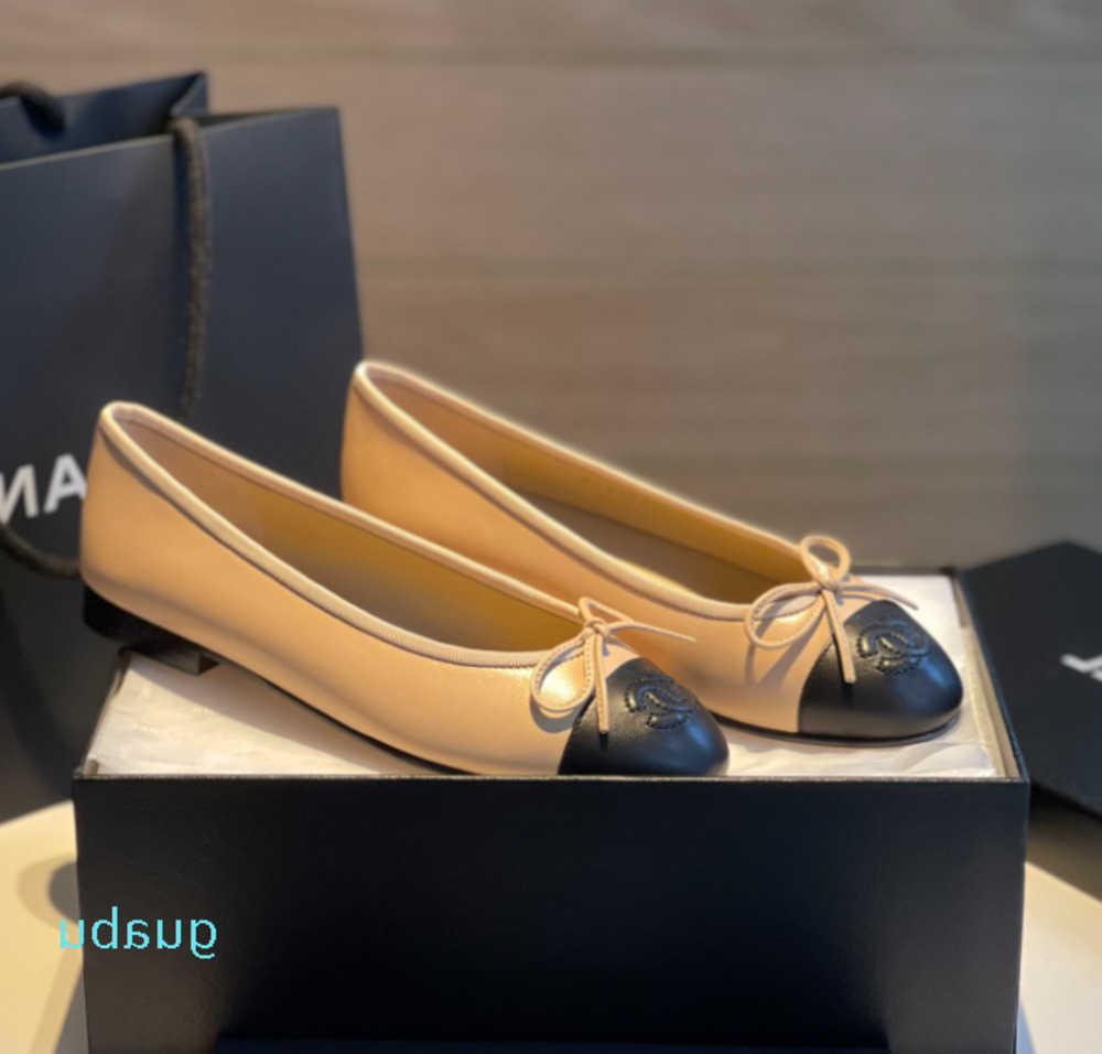

Shoes chanels Leather Designer channel Dress ballet 100% Women's Deluxe 2021 Flat Casual Soft Soles Low Heel Light Print 8810 5H1L, 07