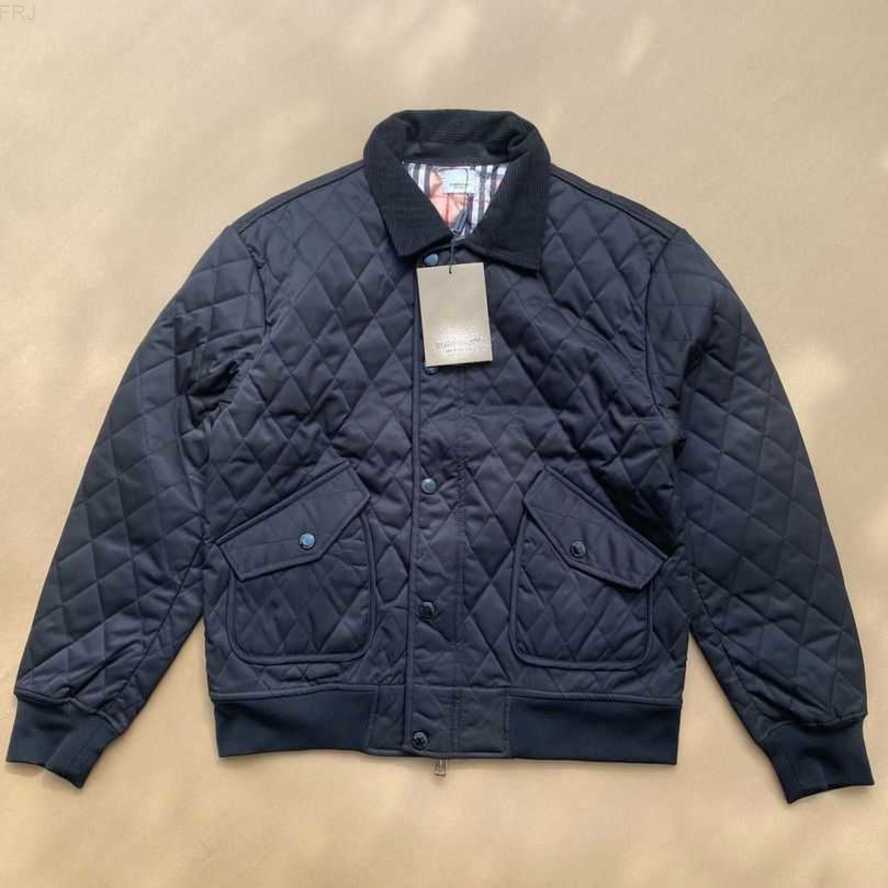 

Mens Jacket Burbrerys Coat Editionbbr Classic Plaid Lapel Diamond Large Pocket Baseball Cotton for Men and Wo ZNV1 MT8I, Beige