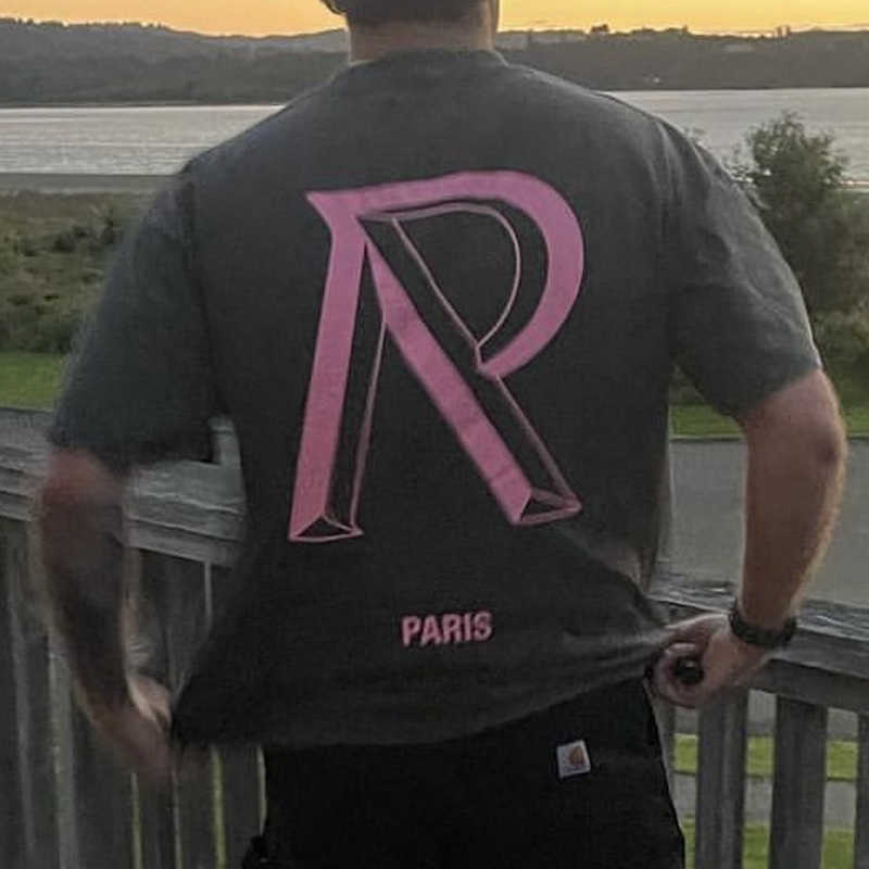 

2023 REPRREESENT Letter Printed Tee Vintage Short-sleeved Washed Black T-shirt Fashion Man Women T-shirt Oversized FZTX2122, Yellow