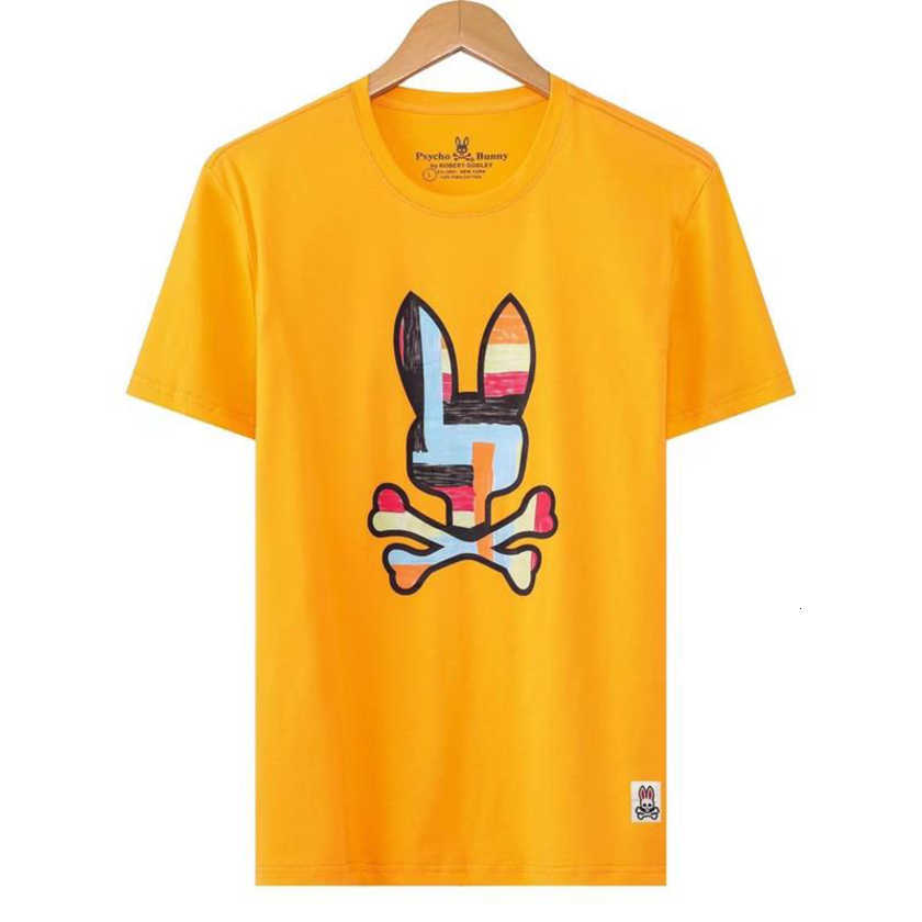 

Psycho Bunny Men's T-shirt Fashion Letter Casual Summer Short Sleeve Women's Clothing Asian M- #05 5wo6, Customize