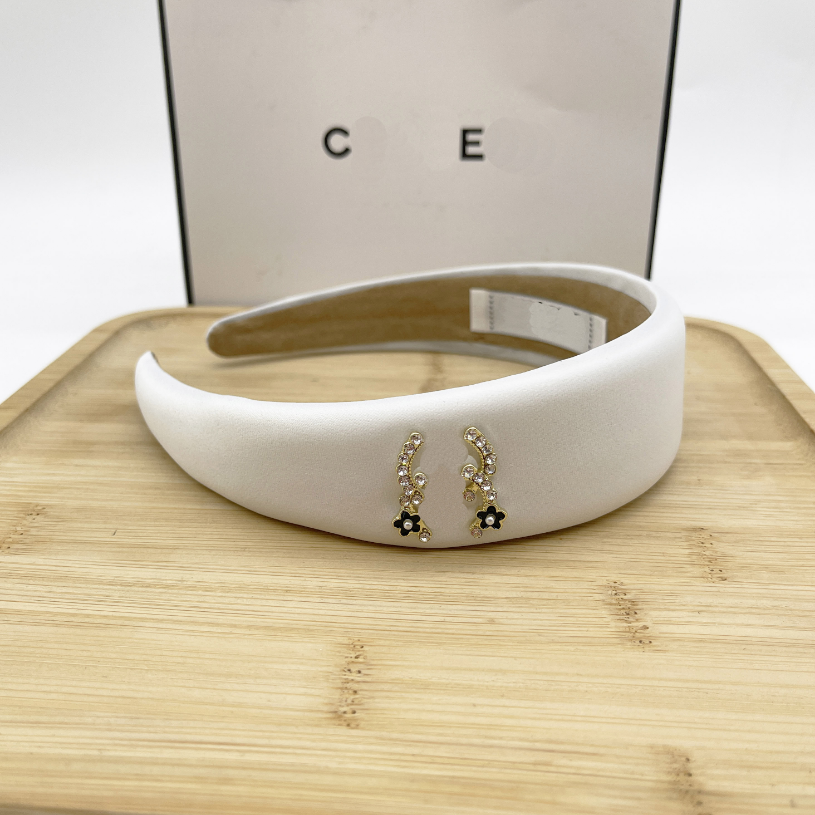 

Korean Solid Color Headband Fashion Women Hair Hoop Designer Candy Color Hairband Brand Sponge Flower Headband Spring Gift Headwear Black Hairband Romantic Women