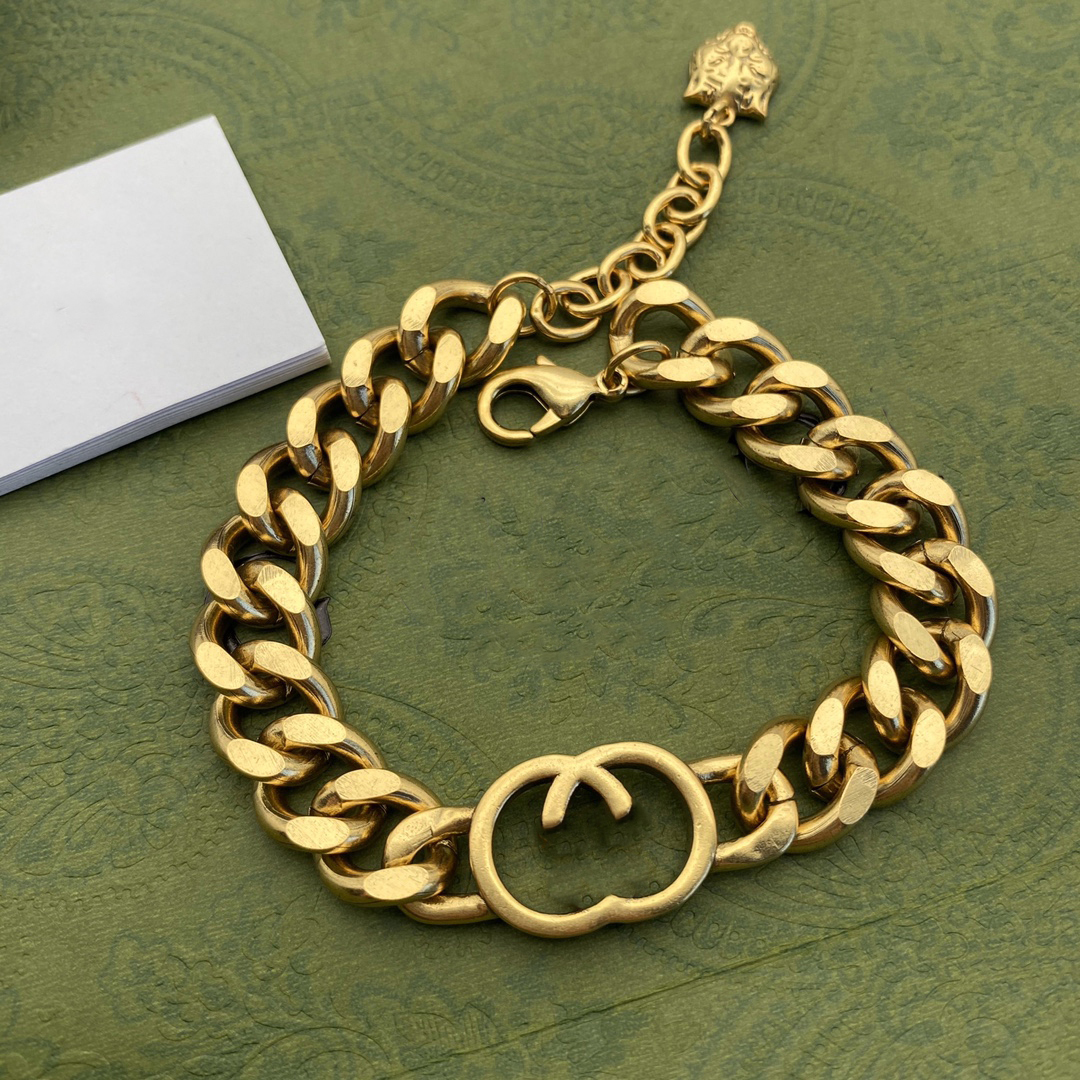 

Designer Charm Bracelets Letter Double G Logo Chains Bracelet Luxury Women Fashion Jewelry Metal GGity Crystal Pearl Chain Bracelet Gift fdfd