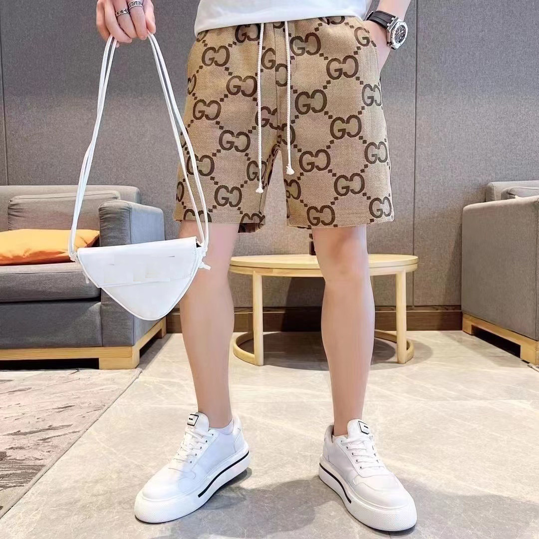 

Mens Shorts Designer Summer Women Men Striped shorts are elegant swim short Casual Sports Gym Quick Drying Men's SweatpantsMan Beach Pants Black and White Asian Size, Khaki