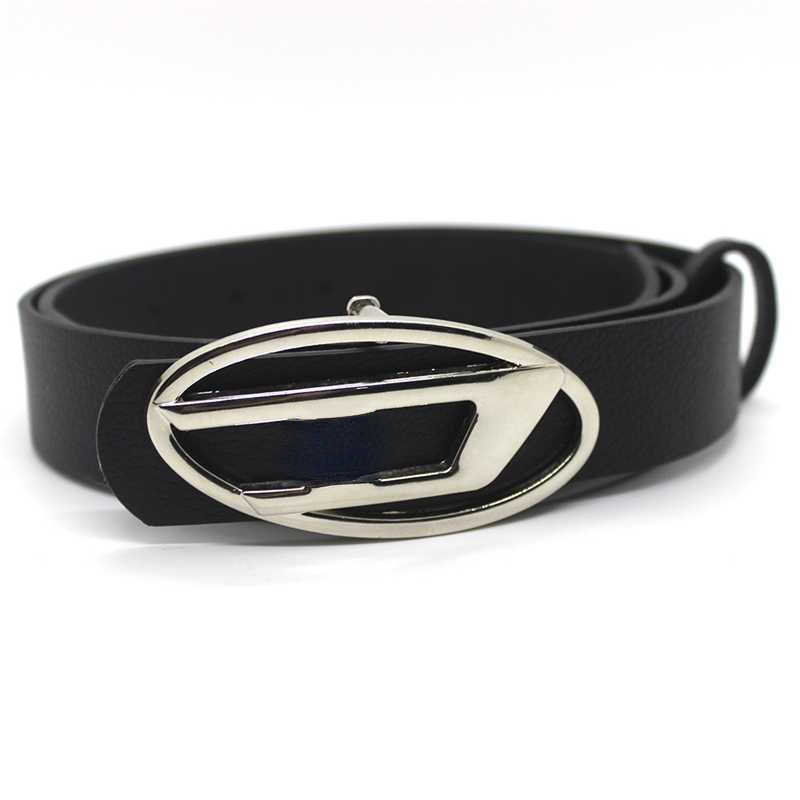 

Fashion New Belts Letter Oval Metal Snap Buckle for Men and Women Versatile Decorative Belt