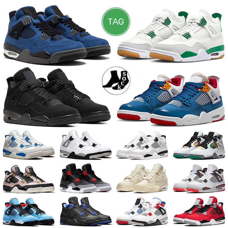 

4s jumpman 4 men women Outdoor shoes hot top SB x Pine Green 4s sneakers Encore Messy Room Black Cat Toro bravo Silt Red What The outdoor trainers, J14 40-47 starfish