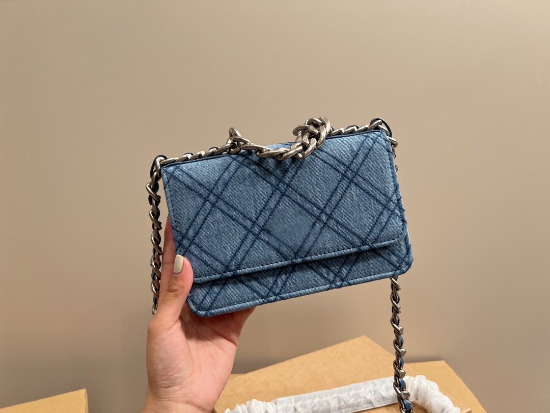 

Denim bag brand Ringer bag women's crossbody bag single shoulder bag classic chain bag denim casual bag handbag Tote bag out of the street all-in-one bag underarm bag, Customize