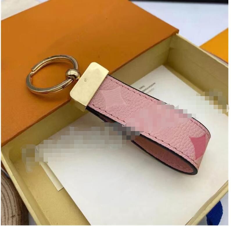 

2023 Fashion Straps Charms Keychain Classic Exquisite Luxury Designer Car Keyring Zinc Alloy Letter Unisex Lanyard Gold Black Metal Small Jewelry Lov