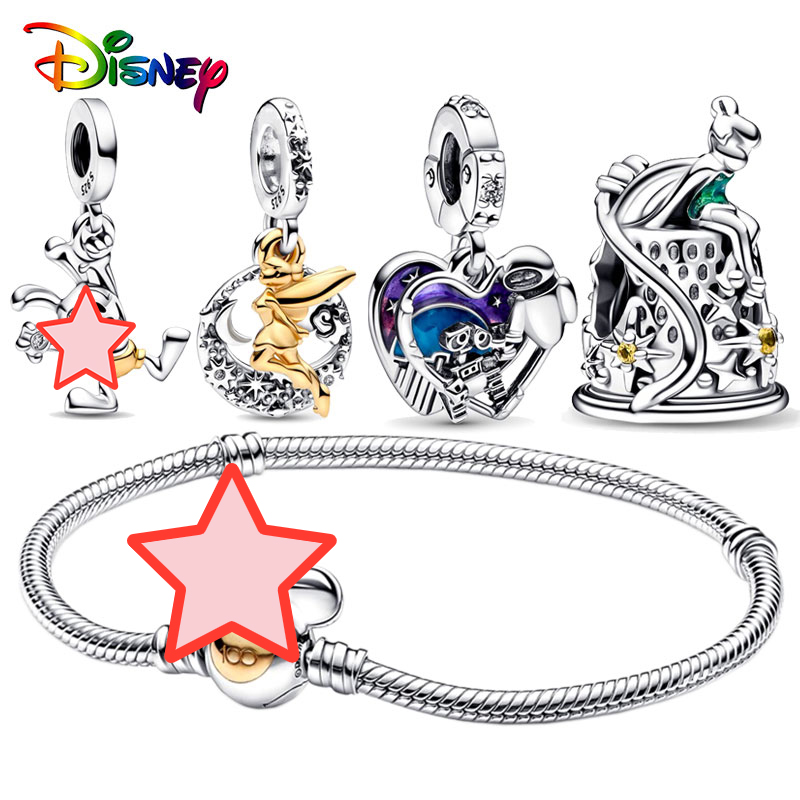 

925 Sterling Silver Bead Charm Beads Suitable for Pandora Original Bracelet Exquisite DIY Birthday Jewelry