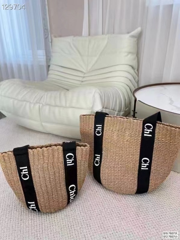 

High quality tote bags Summer Beach Shoulder Bag Wicker Woven Female Totes Straw Shopping Bags Casual Rattan Women Handbags Large Capacity Buckets Bag, Black