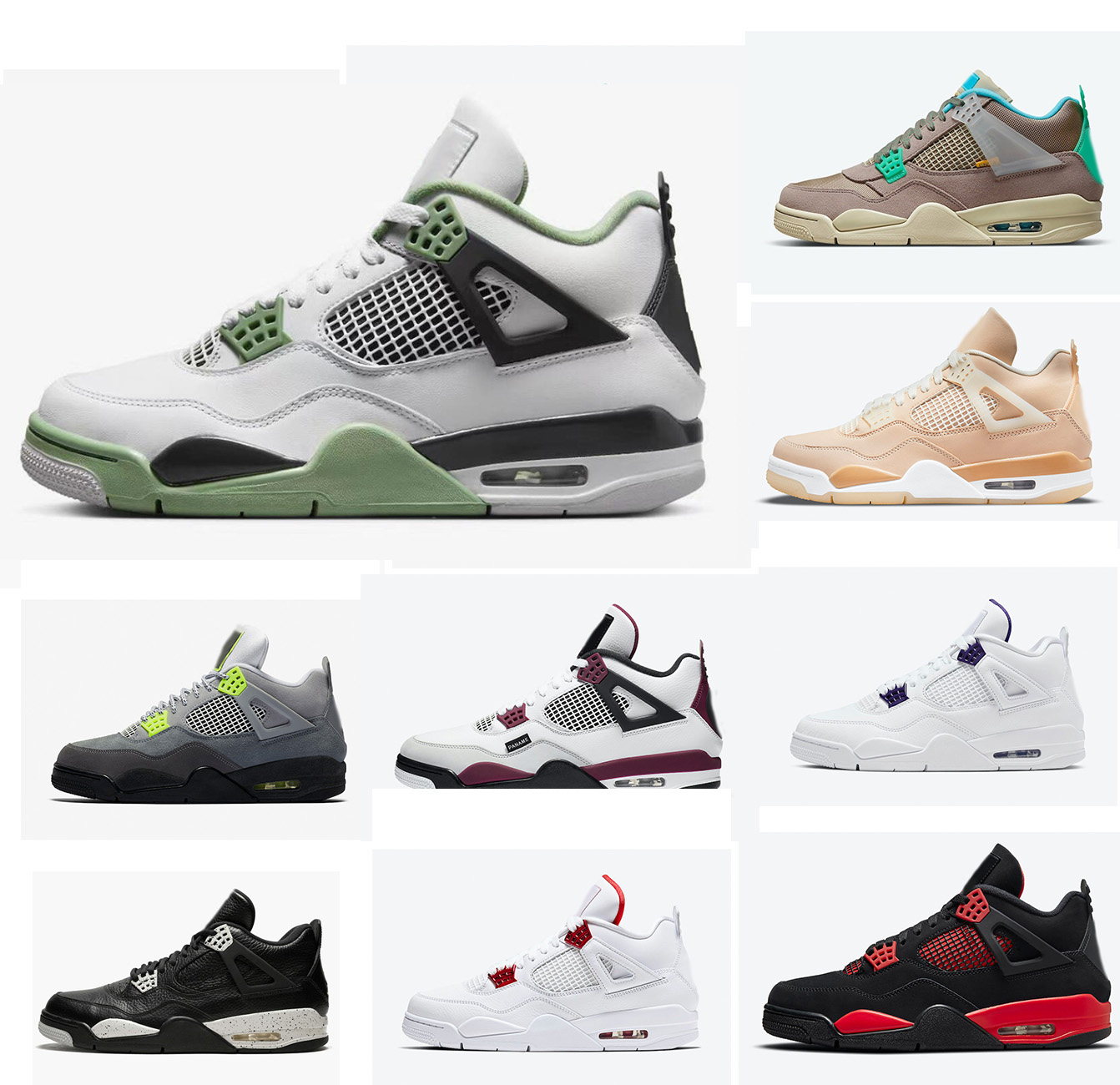 

2023 aj4 womans 4S Basketball Shoes mens Shock absorbing 2023 women trainers Sports Training sneakers Triple Black sportswear boot for gym Designer boots, Shoxs nz 06
