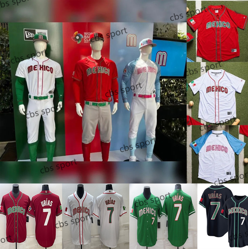 

Team Mexico 2023 Baseball Jersey WBC Julio Urias JoJo Romero Alex Verdugo Alex Verdugo Alejandro Kirk Rowdy Tellez Randy Arozarena Jarren Duran Top, White nk logo
