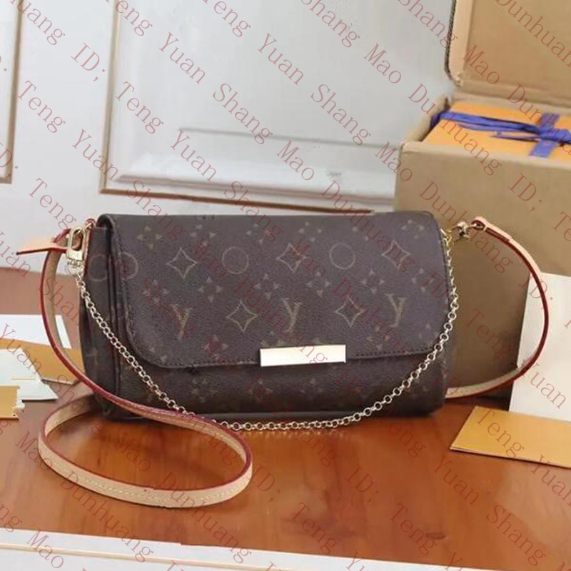 

2023 Famous bag Monogram Leather Luxury designer Handbag Women Crossbody Shoulder Bags M40718 favorite purse Tote, Extra fee (are not sold separat)