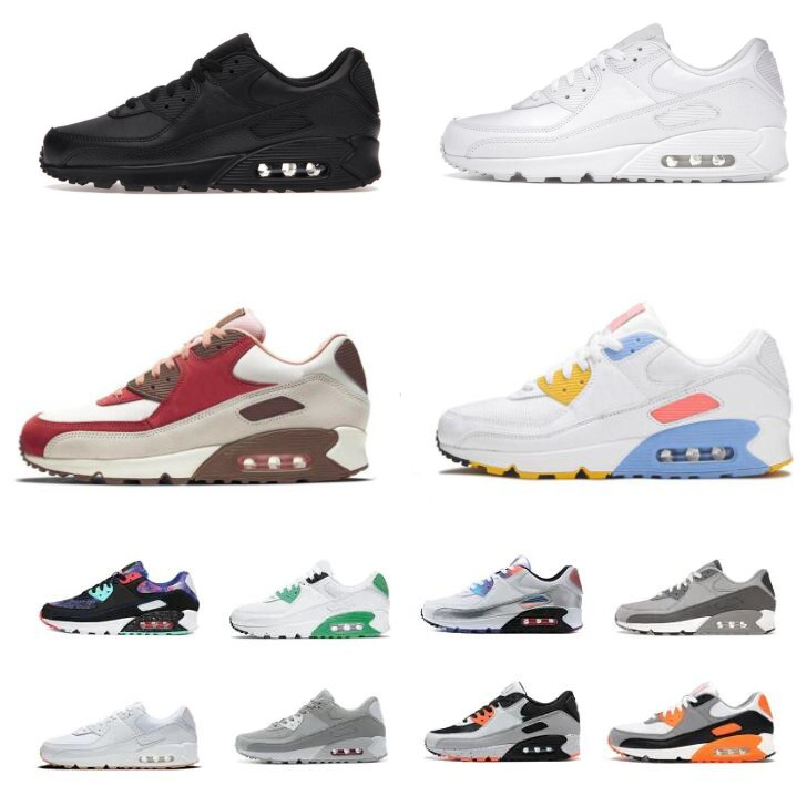 

UNC 90 Max airmaxs running shoes Triple black white Rose Pink Anthracite Dark Grey Viotech Be True Laser Blue City Pack London 90s airs mens womens Sports sneakers 36-46