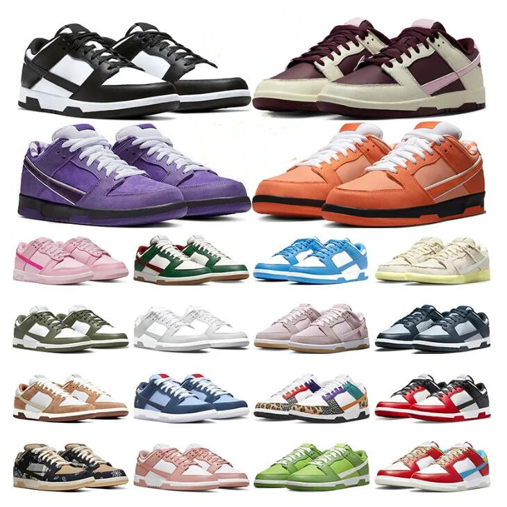 

Dunks Low Retro Mens Womens Shoes SB Panda Black White Designer OG Sneakers Dunke Triple Pink UNC Chunky Dunky Grey Fog Men Platform Sports Casual Shoe, 20