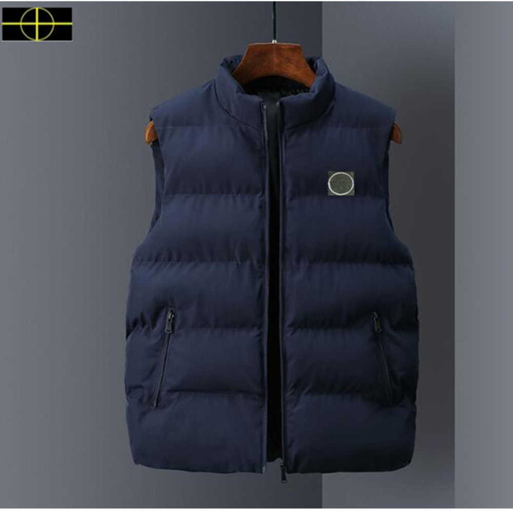 

a1 plus size coat stone Jacket Men's island Vest Designer Warm Winter Classic is land Clothing Fashion Couple Wear Luxury Brand Women's Outdoor Coat, Black