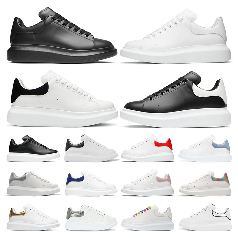 

2023 for men women casual shoes alexander designer mens oversized sneakers Mc queens platform flat Triple White Black Suede Leather Navy sports trainers