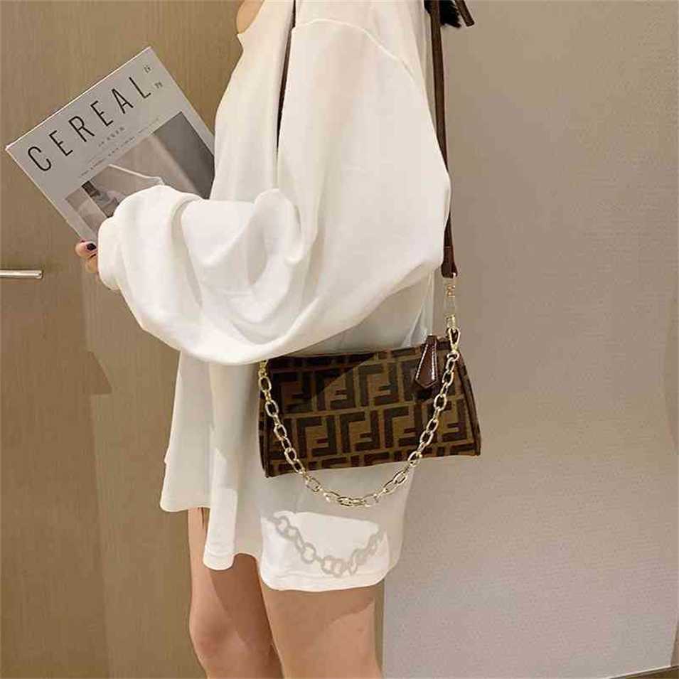 

2023 Designer bag handbag Bags French club mahjong red canvas, underarm, Coffee