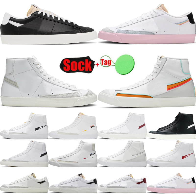 

Blazer shoes Mid 77 Vintage Blazers Casual Shoes Multi Color High Pomegranate Jumbo Pink mens trainers Designer shoe Platform Sneakers 36-45, 11