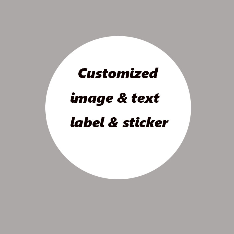 

Cutomized Round Coated Paper Thank You Adhesive Labels Logo Decoration Waterproof Vinyl Self Seal Sticker with Your Shop Information