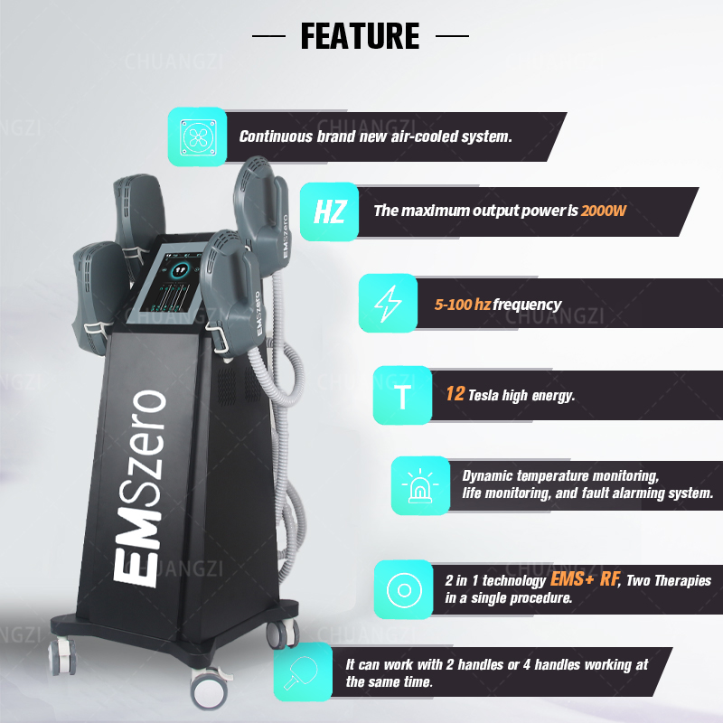 

2023 Latest EMSlim Electromagnetic Body Slimming Sculpting EMS Removal Muscle Stimulate Focoused Neo ESMlim Machine