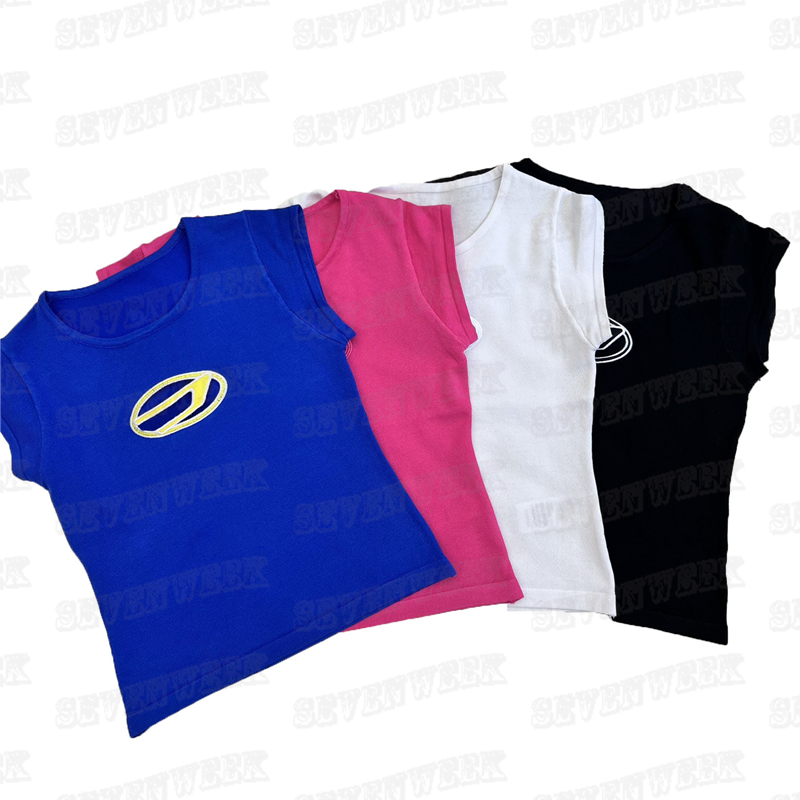 

Letter Hollow T Shirts Tanks Tops For Women Fashion Designer Cool Girls Tees Hiphop Pullover Streetwear, Pink