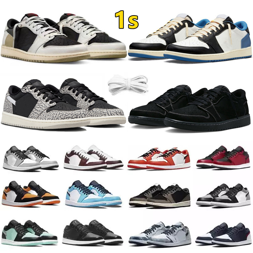 

Jumpman 1 low 1s Mens Basketball Shoes Ts x Olive fragment Reverse Mocha Black Phantom Cement Panda 2.0 UNC Bordeaux Men Women Trainers Sports Sneakers Sneaker, Color#28