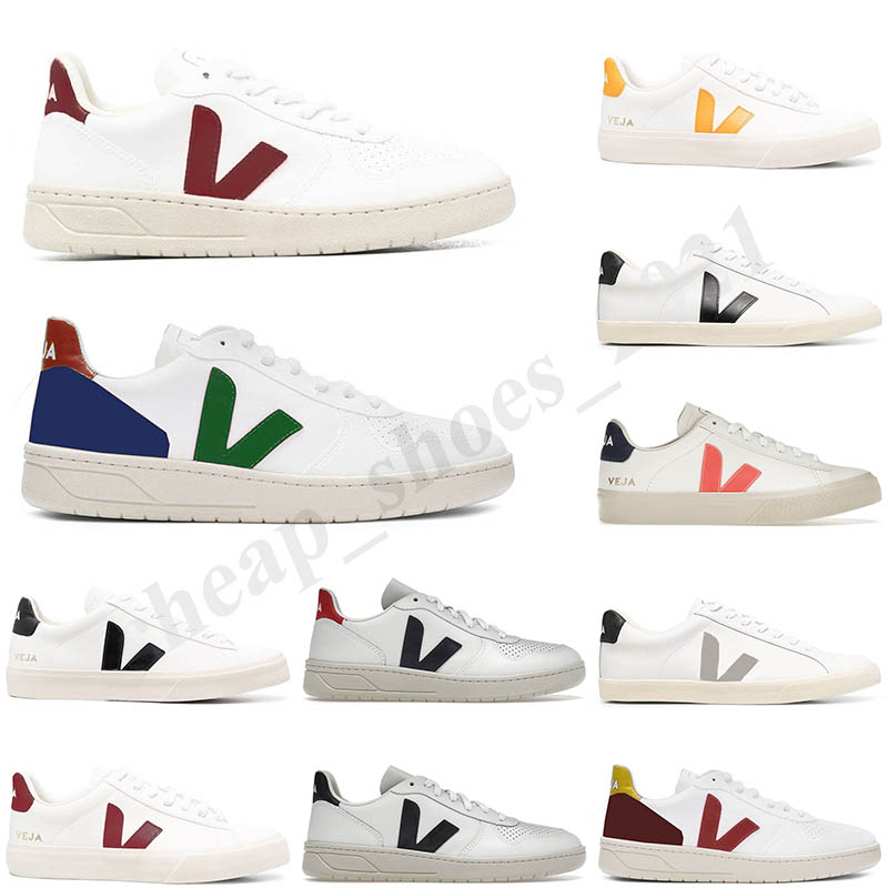 

2023 Designer Sneakers Veja Women Shoes Dhgate Leather Black White Platform Skate Low Vintage Couples Vegetarianism Style Og Vejas Plate-forme Casual Loafer Shoe, Color (2)