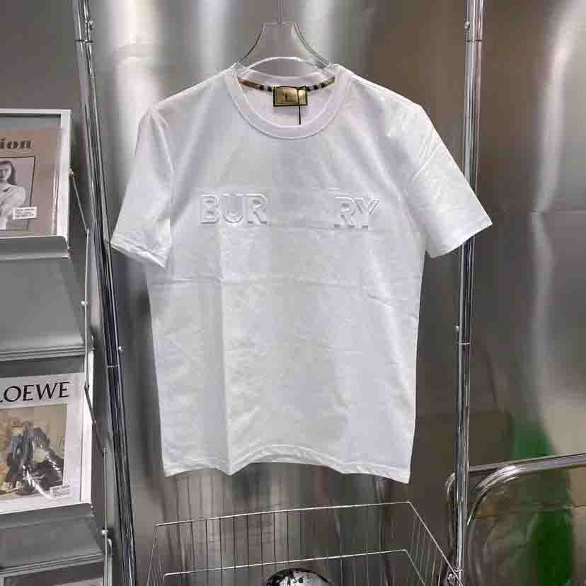 

Men's t-Shirt Designer Shirts Round Neck Short Sleeve Sweatshirt 3d Letter embossed steel stamp Cotton Oversize tee Size -5XL, White1