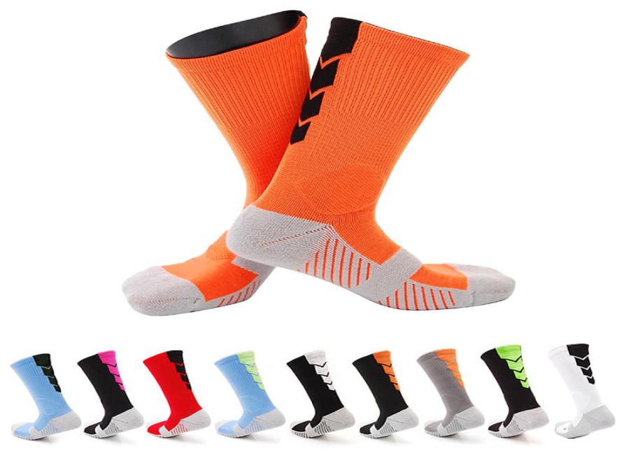 

2017 Thicker Men Towel Bottom Basketball Training Socks Breathable Antislip Soccer Riding Fitness kneehigh Male Compression Sock8543186, Blue