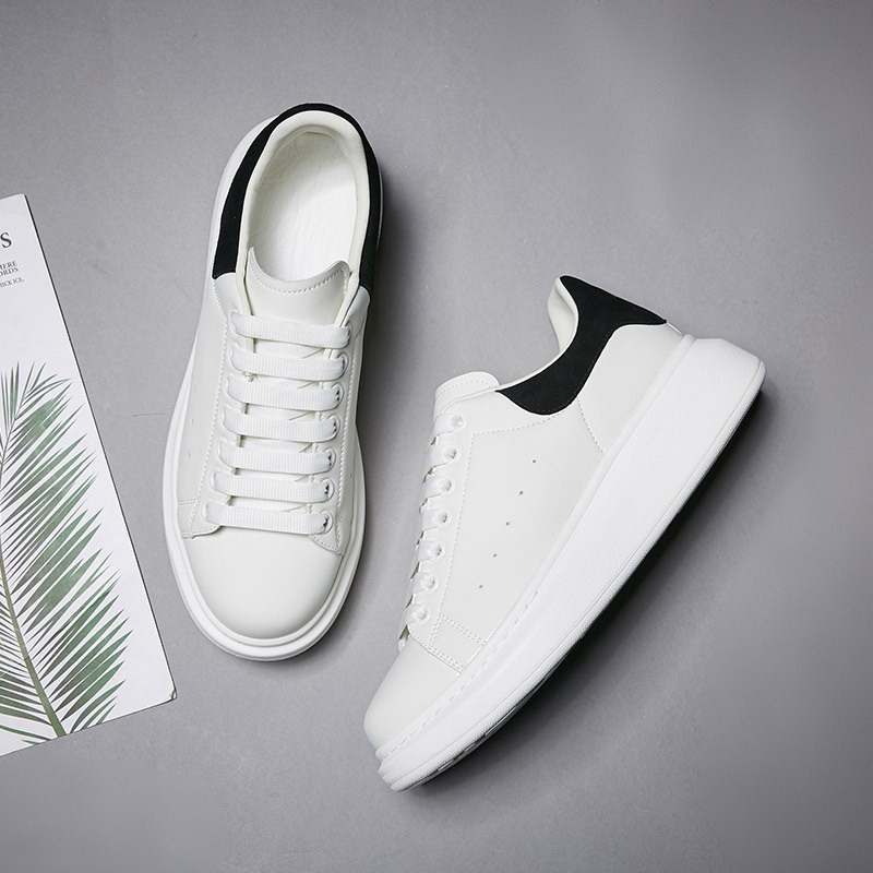 

Designer Alexander M casual shoes calfskin oversized platform shoes triple white Black Velvet mens sneaker multi-color shoelace men women shoe fashion trainers, 2 triple white