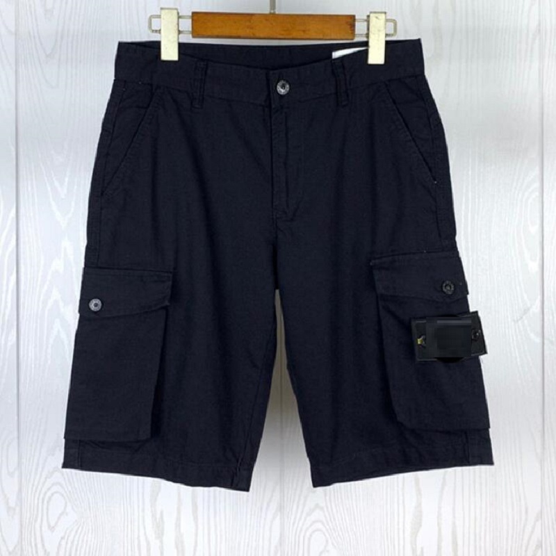 

Cotton Cargo Shorts Outdoor Jogging Tracksuit Casual Men Pants Beach Shorts Black Grey Size -XXL, Blue