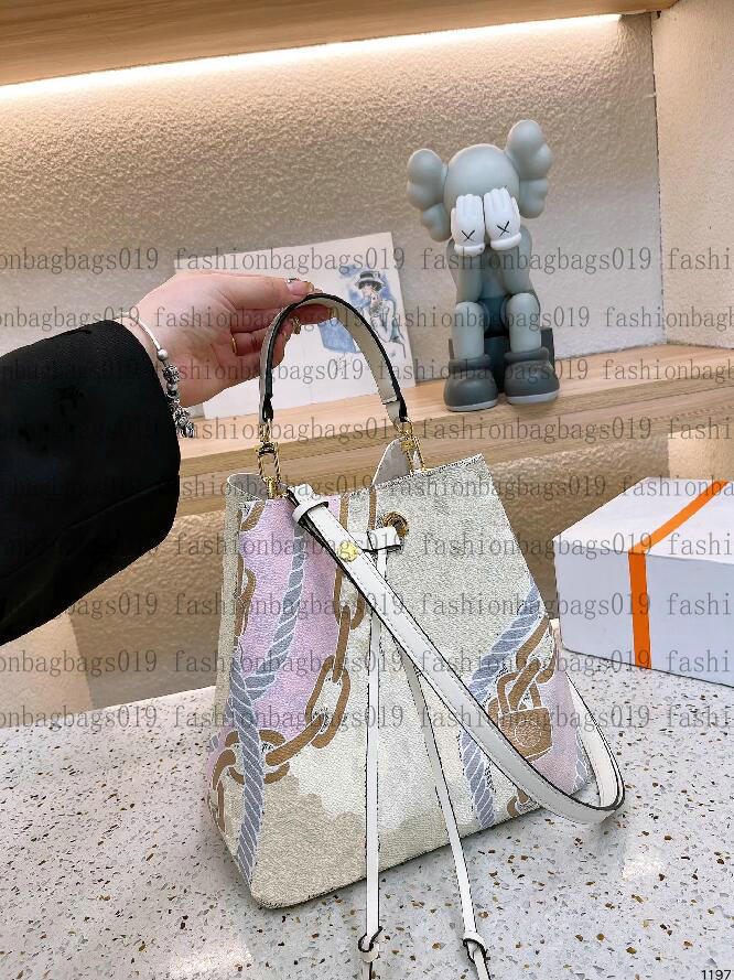 

Neonoe MM Bucket Bag N40474 23SS New Spring Nautical Designer Womens Luxurys Drawstring Shoulder Bag Monograms CrossBodys Handbag Tote M45497 M56886