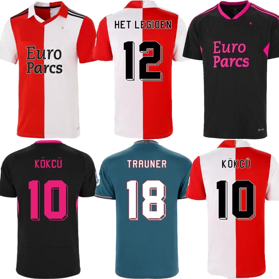 

22 23 league shirts FEYENOORD'S Soccer Jerseys Home away Third KOKCU HET LEGIOEN football shirt men 2022 Match football uniform, Blue