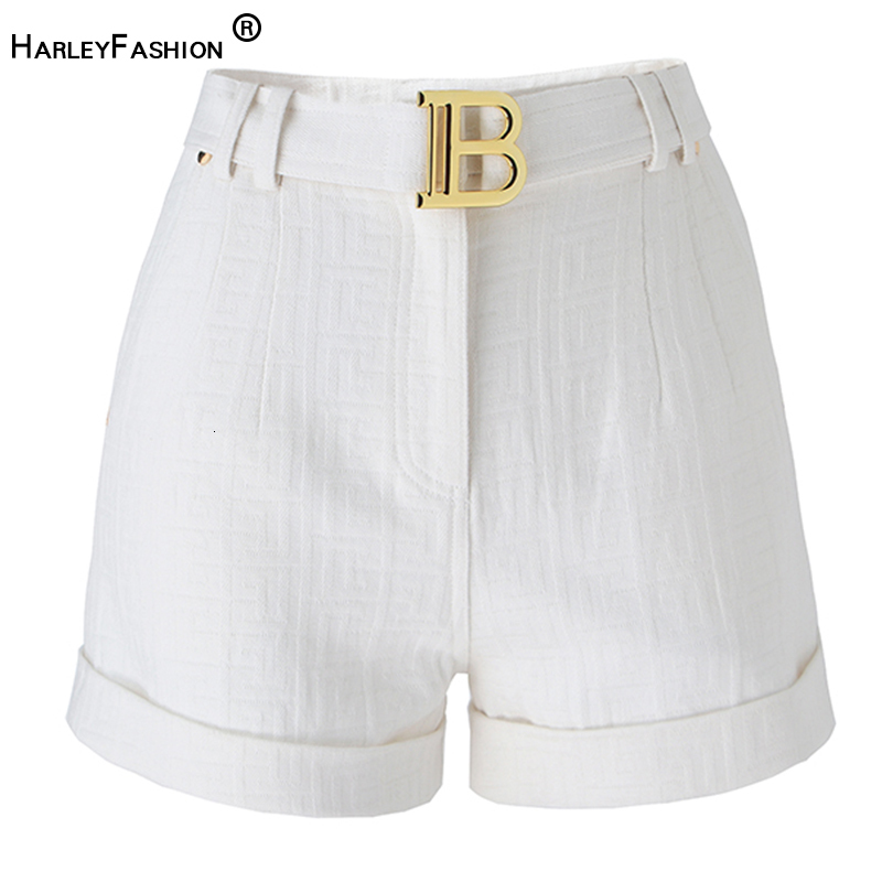 

Women's Shorts 6 colors to choose from pink texture women's denim shorts high-quality jeans with casual style 230329, White